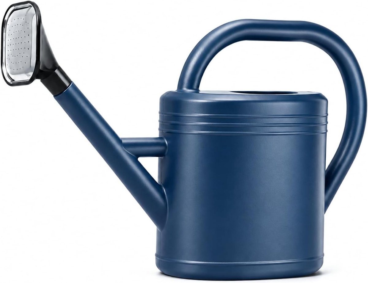 3 Liter Gieter voor Binnen en Buiten met Verwijderbare Dopsproeier, Druppelvrije Spuitmond van Gerecycled Plastic, Blauw, Duurzaam en Handig in Gebruik