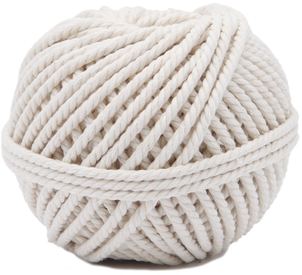 Katoen, kabel, 100 g, Ø 3 mm, ecru, 35 m