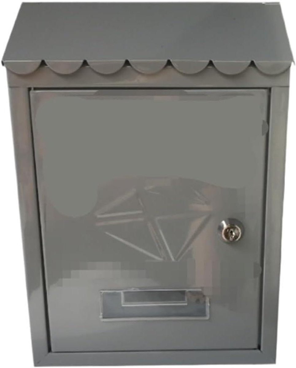Wandmontage Mailbox - Brievenbus Buiten - Post Ontvangen - Groot Capaciteit - 21.7x7x30CM - Zwart