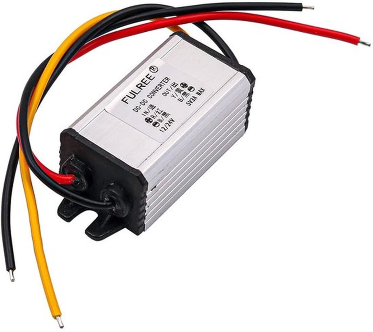 - DC/DC-omvormerregelaar - Verloopstuk - Hoog rendement - 12/24 V - Omzetting naar 5 V - Geschikt voor auto-voeding - 3 A