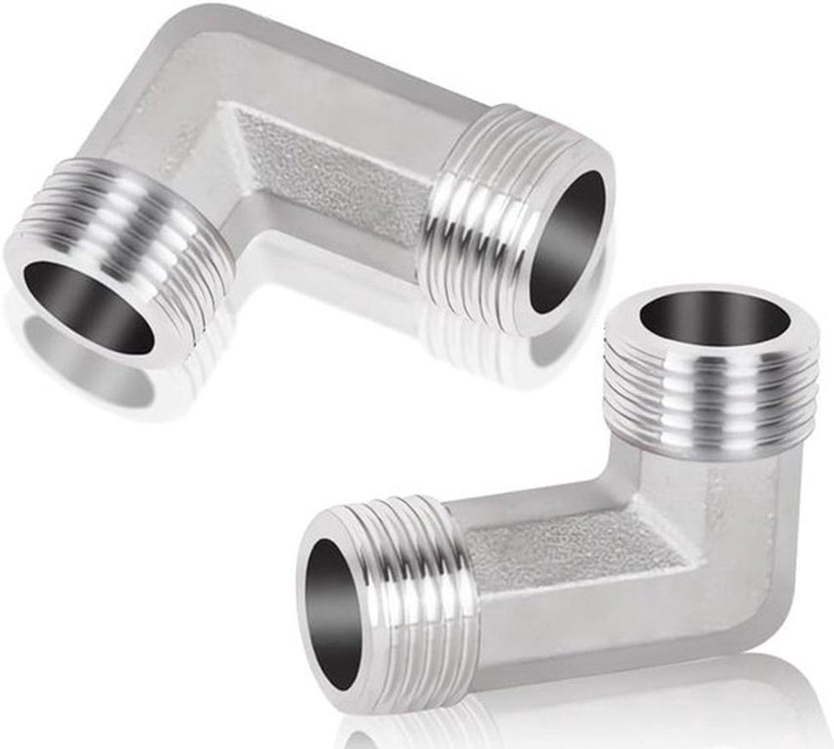 RVS buisfitting 1 inch - 90 graden boog DN25 - Sanitair elleboog