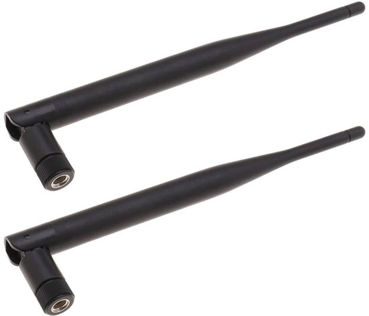 - WiFi Antenne - 6dBi Versterking - Omni-Directioneel - 2,4/5,8 GHz - Geschikt voor Router en Beveiligingscamera - 2 Stuks