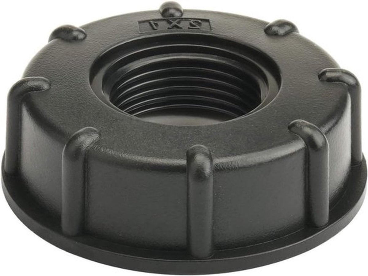 IBC Tank Accessoires Adapter Binnendraad met Dop en Afvoerkraan - Universele S60x6 Aansluiting