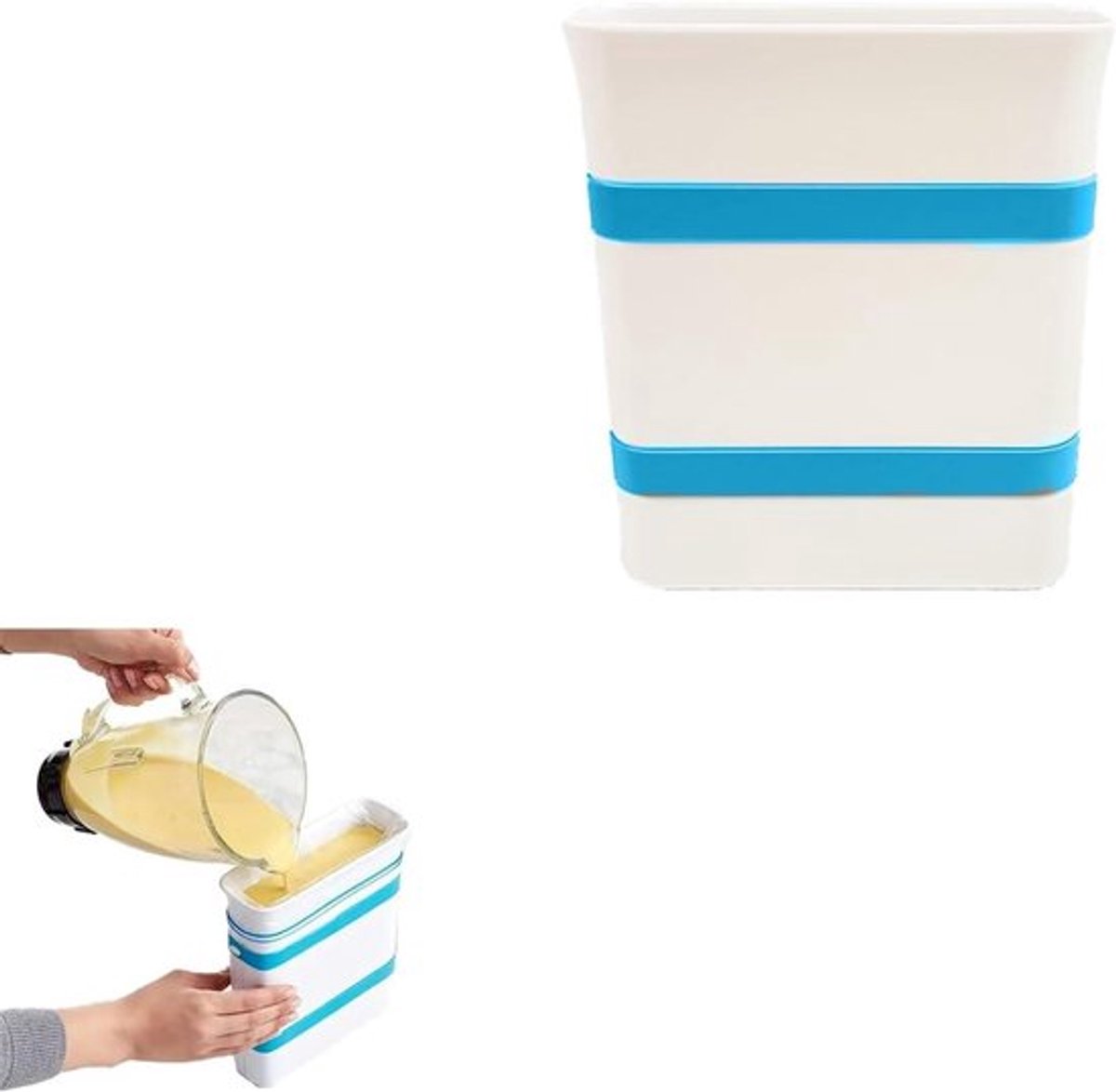 Voedselopslagcontainer voor in de keuken - handige organizer voor maaltijdbereiding en vloeistofbewaring