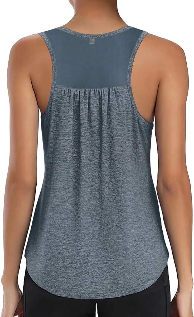 Sport tank top fitness gym losse running yoga top zomer katoen workout mouwloos pilates loopshirt S-3XL