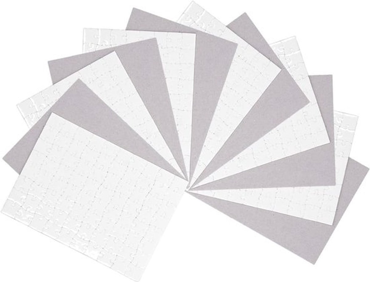 Sublimatie Puzzels - Doe-het-zelf Puzzels - Creatieve Projecten - Voorgemonteerd Geleverd - 80 Stukjes Elk - Wit