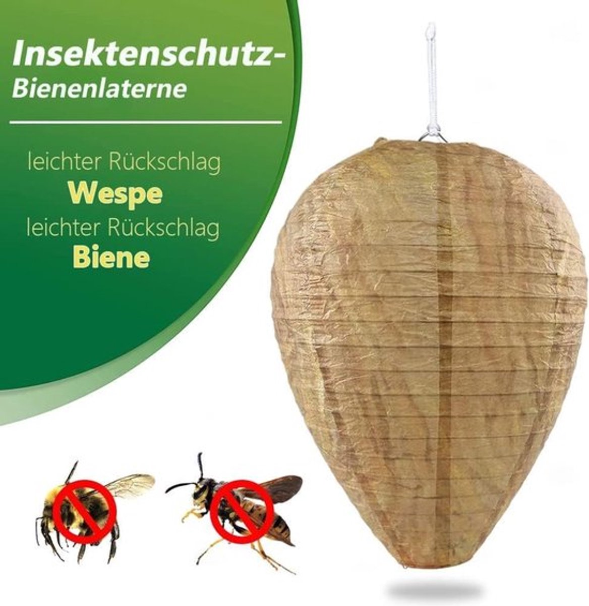 - Mini-bijen en wespennest-dummy - Eenvoudig te monteren - Waterdicht - Afwering tegen wespen - Ideaal voor huis en tuin - 4 stuks