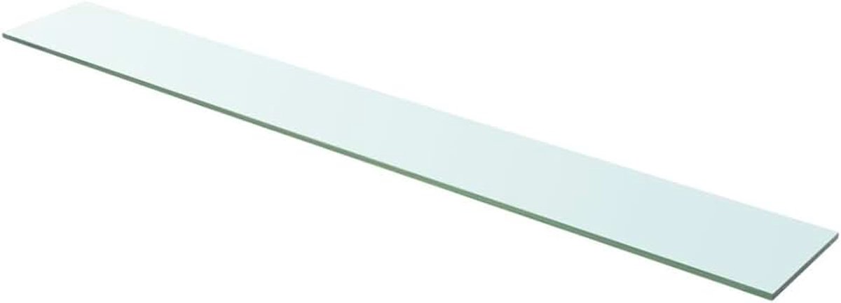 Plank, glazen plank, glasplank, glazen plank, badplank, doucheplank, glazen vloer, wandplank, badkamerrek voor badkamer, glas, transparant, 110 cm x 15 cm