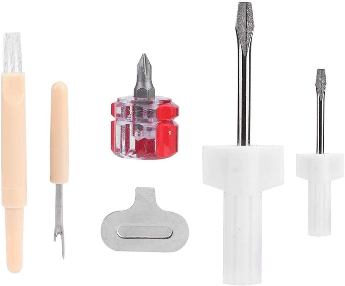 5 stks/set Naaimachine Onderhoud Kit, Schroevendraaier Draad Verwijderen Praktische Tool Huishoudelijke Naaien Universele Reparatie Accessoires Reparatie Tool Kit Voor Vrouwen