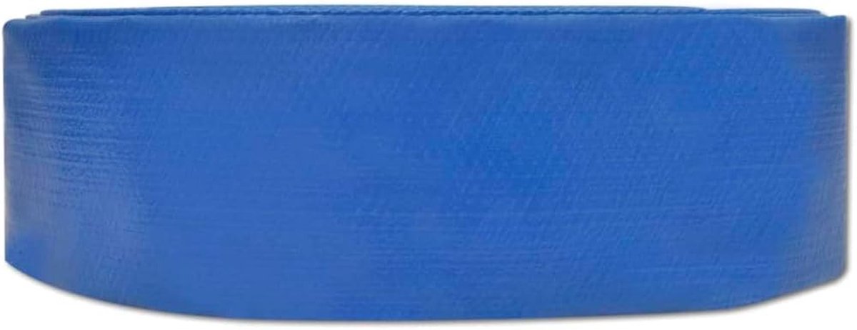 Platte Tuinslang - PVC Slang - Water Transport - Versterkt Materiaal - 100 meter - Blauw – foto 4