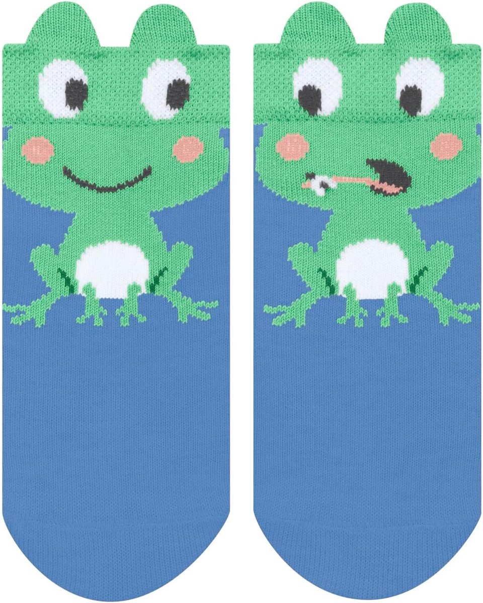 Babysokken - Kousjes - Dagelijks Dragen - Speelse Vormgeving - 1 Pack - Blauw
