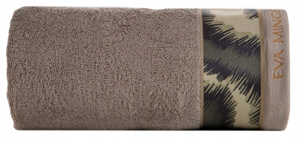 Luxe Katoenen Handdoek Eva 30x50 Donker Beige 500 g/m²