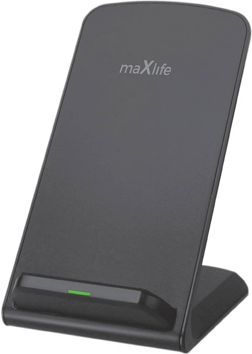 MaXlife, Draadloze Inductie Oplader Smartphone Verticale Standaard 15W, Zwart