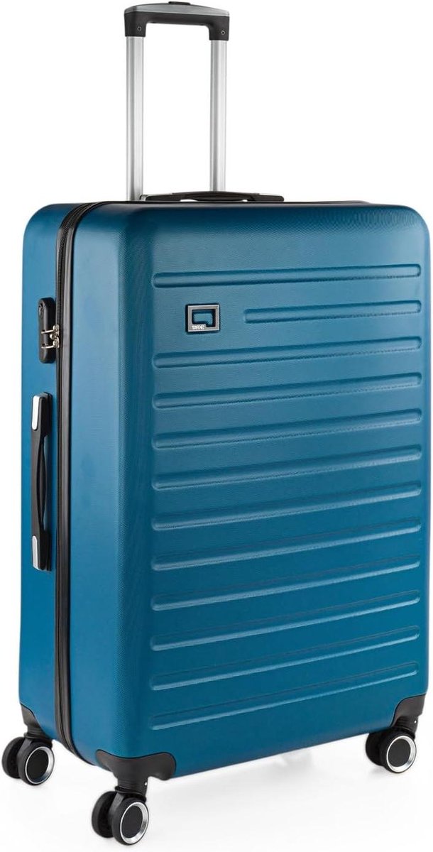 Reis Koffer Set - Bagage Set - Reizen Vervoer - Combinatie Slot - Grote Maten - Zwart