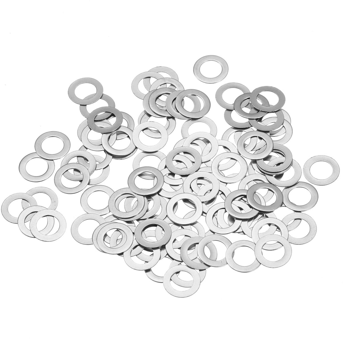 Platte sluitringen, 100 stuks, 5 x 9 x 0,3 mm, ultradunne platte afstandhouders voor schroefbouten, elektronische reparatie, auto
