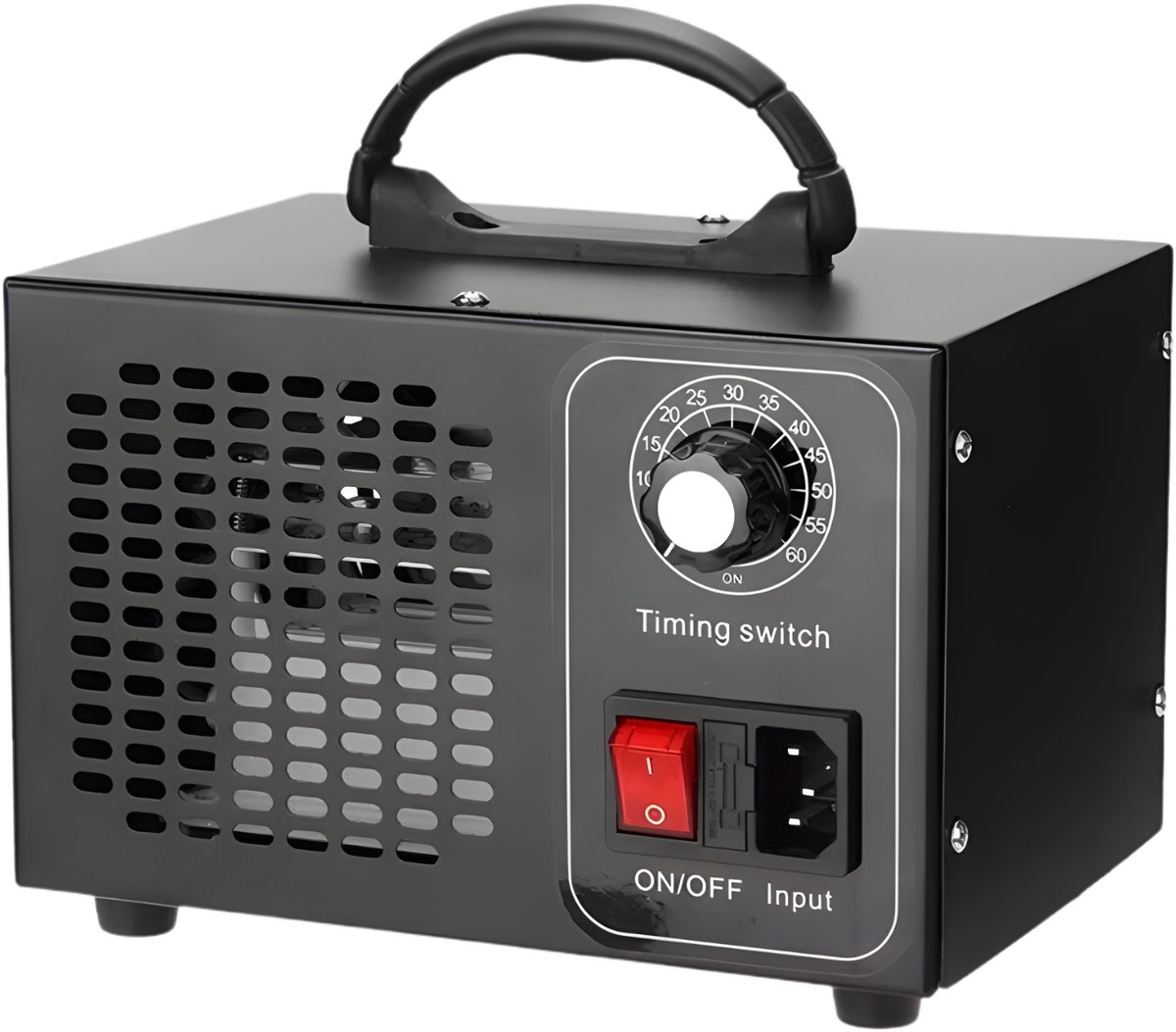 Ozongenerator – Voor thuis en industrieel gebruik – Luchtreiniger en lucht-watersterilisator – Zwart