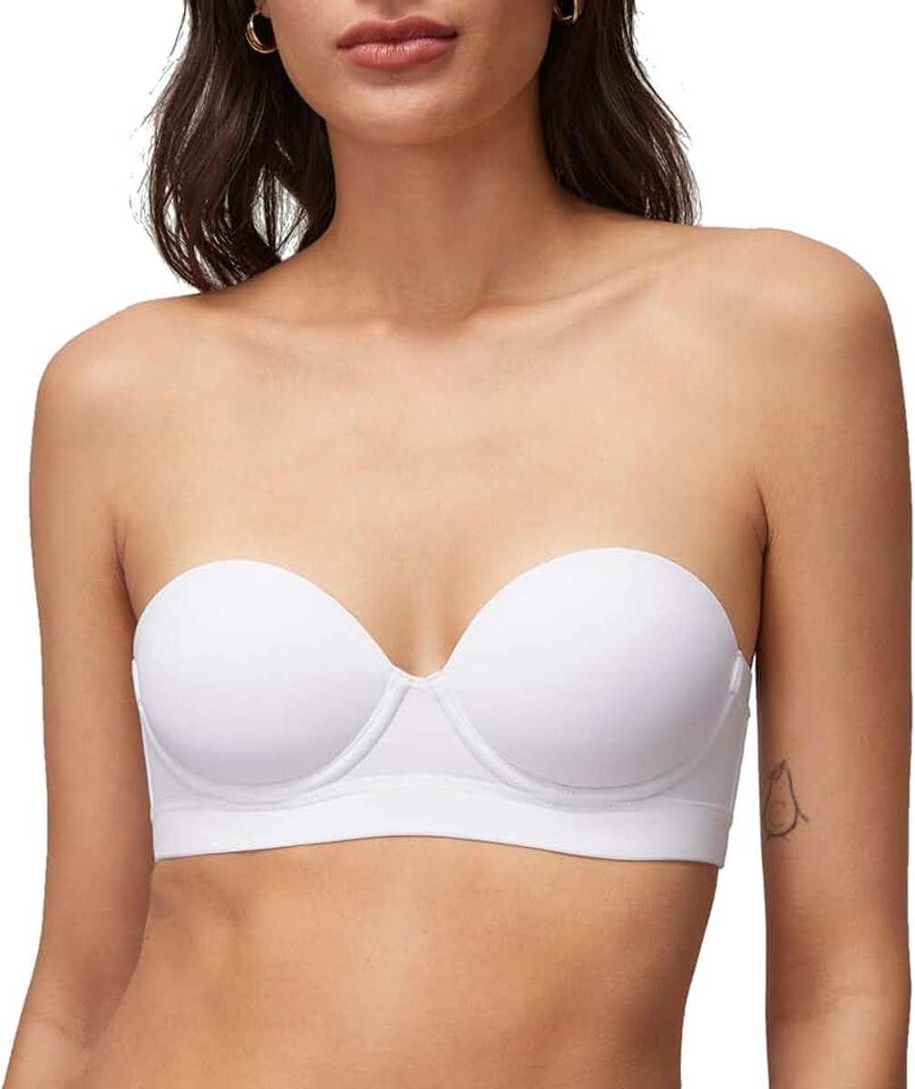 Balconette-bh voor dames | Voor kleine borsten, lichte voering, beugels, demi-model, T-shirt-bh, 32AA-38A