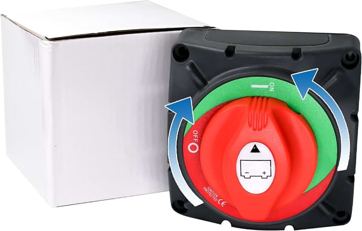 600A Accuschakelaar, 12-48V Batterij loskoppelingsschakelaar, IP68 Waterdichte batterij hoofdschakelaar voor RV, auto's, camper en boot (AAN/UIT, hoge stroom)'