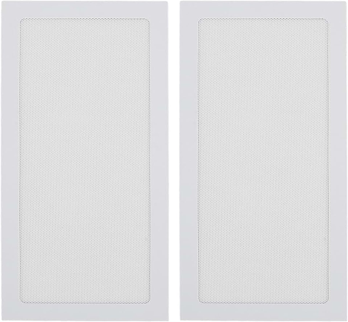 140 x 280 mm pc-behuizing, netfilter, stofdicht, 2 stuks, stofbestendig, pvc, filter, rooster, magneet, montage, zuigventilator, computerbehuizing, filter (wit)