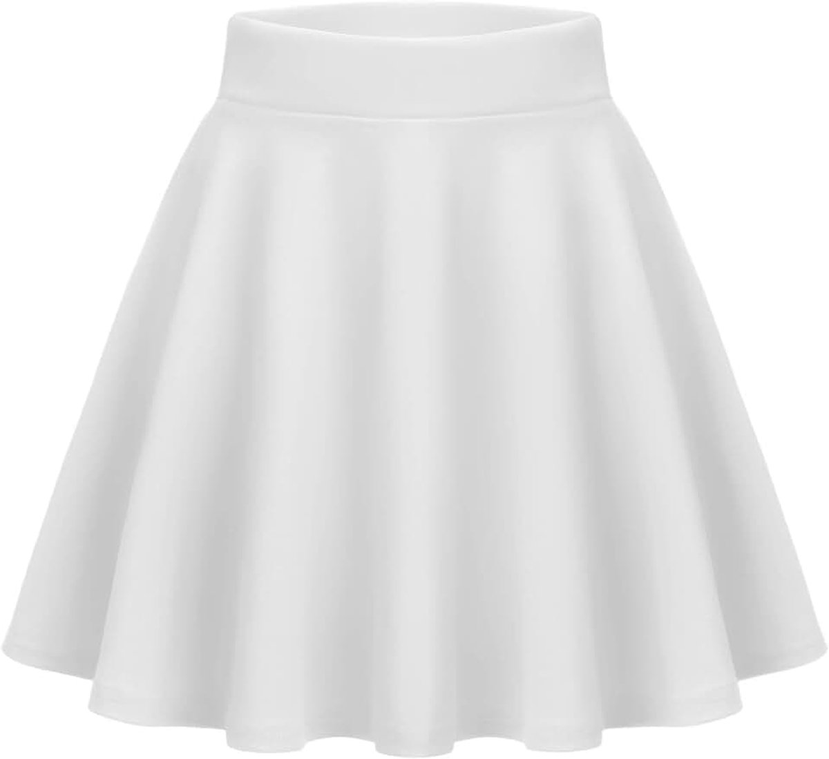 Damesrok, basic solide, mini-skaterrok, zomer, kort, klokrok, veelzijdig, rekbaar, hoge taille, A-lijn, tennisrok, dansrok | Hoge taille, minirok, elastische tailleband, tennisrok, dansrok, festival/party/rave-outfit, XS-XXL