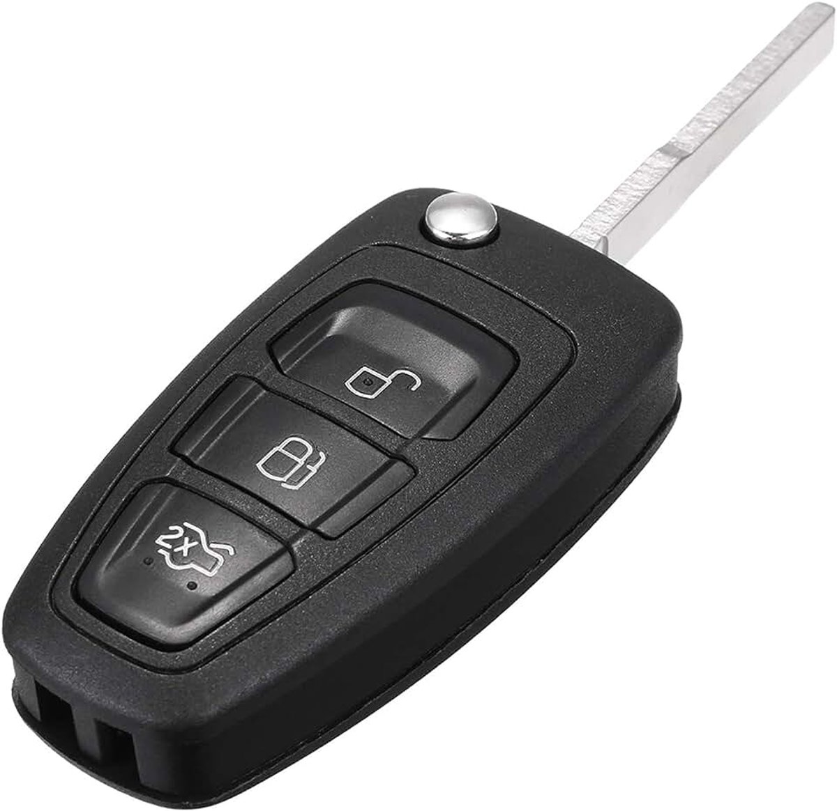Afstandsbediening voor Ford Fiesta Focus KA Transit 3 toetsen FRD-11 | Vervangende behuizing voor Ford-afstandsbediening met 3 knoppen, optimale bescherming voor versleten knoppen.