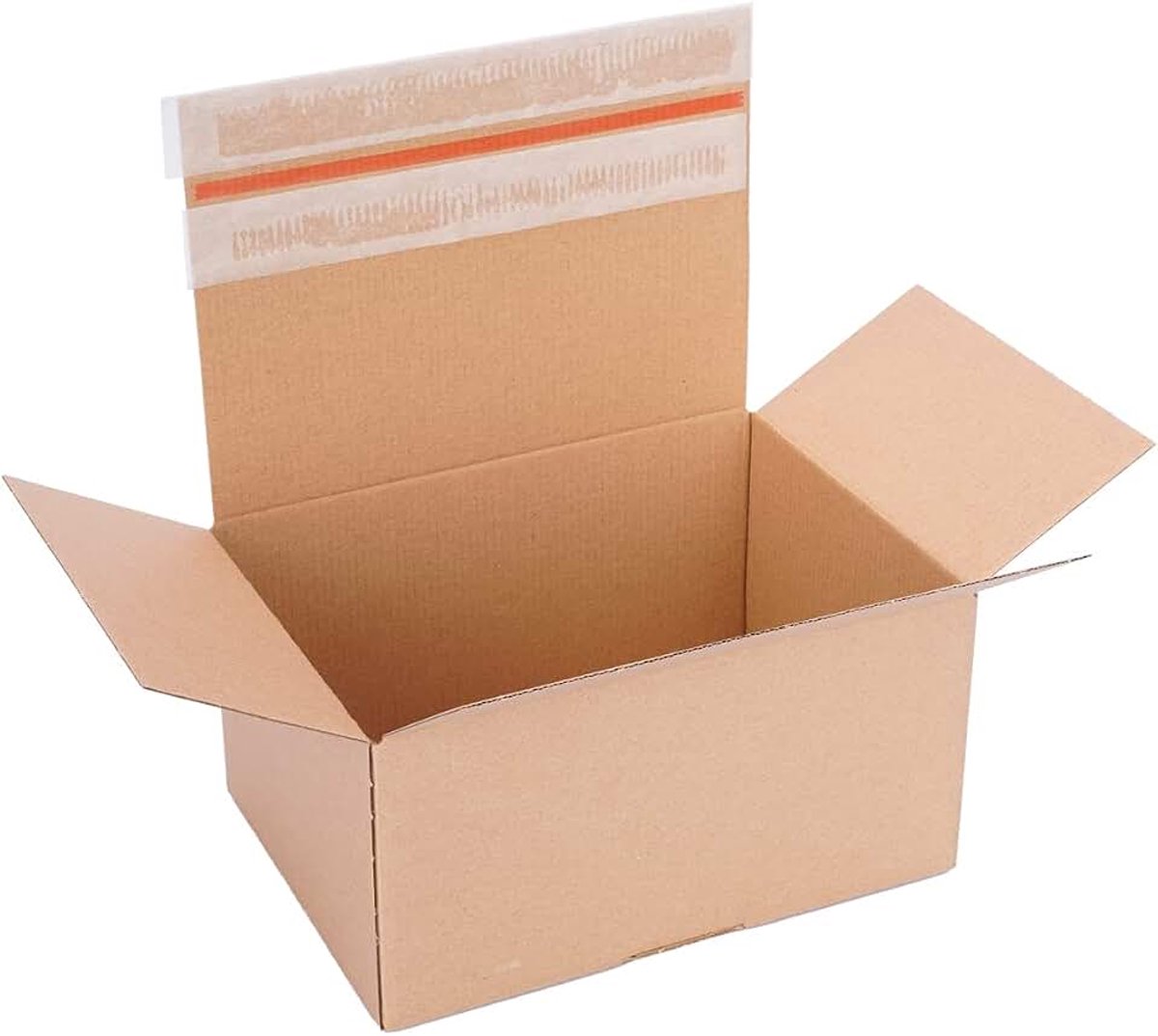 Verpacking Automatische doos 230 x 165 x 115 mm VP 35 Bruin [Maat en aantal vrij te kiezen] Verzenddozen met zelfklevende klep 60 stuks