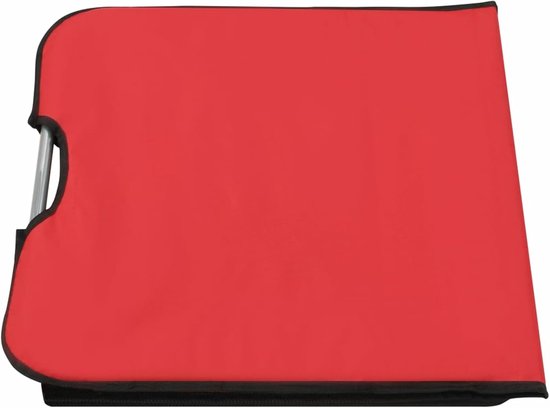 Set van 2 Opvouwbare Strandmatten met Rugleuning - Verstelbaar Strandbed - Rood - Lichtgewicht & Draagbaar - Voor Strand, Camping & Balkon — afbeelding 3