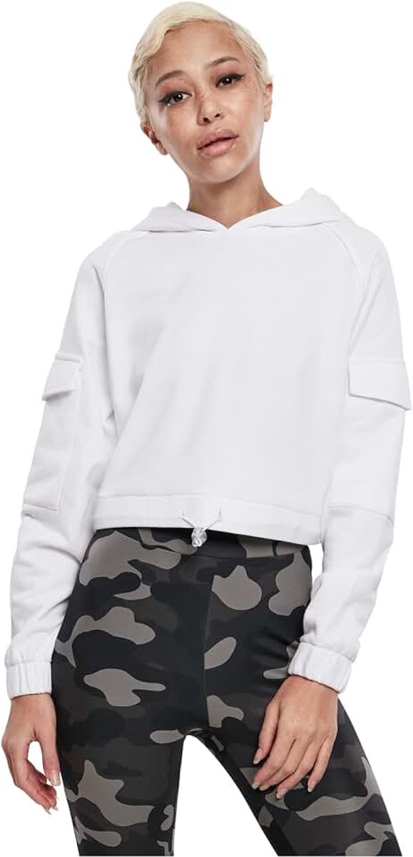 Classics Tb3625-ladies Short Worker Hoody dames Sweatshirt met capuchon