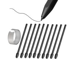(10 stuks) Reservepunten voor Remarkable 1/2/Marker/Marker Plus & Boox Pen2 Pro/Pen Plus/Triangle Pen/Wacom pen, voor Boox Max/Note/Nova/Go/Tab Ultra & Mini serie, vilt