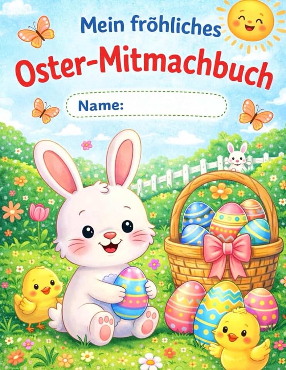 Fröhliches Oster - Mitmachbuch: Ein kreatives Oster-Mitmachbuch mit Ausmalbildern, Labyrinthen, Rätseln und Bastelideen für Kinder ab 4 Jahren