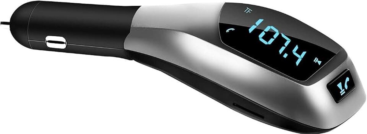 Lecteur mp3 bluetooth de voiture X5, Radio Portable Bluetooth, Transmetteur FM Jouer Carte Micro SD TF Appel Mains Libres Ports USB