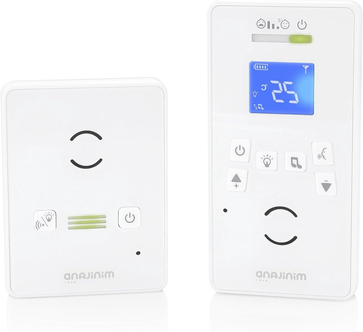 Digitale Babyfoon - Audio Monitor - Baby Bewaken - Geluidsactivatie VOX - 300 Meter Bereik - Wit