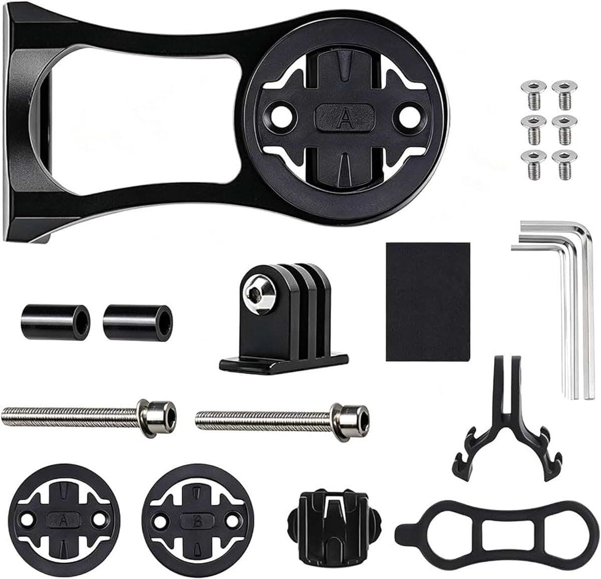 Fietshouder voor Garmin Edge, verstelbare Out-voorstuurhouder, compatibel met Wahoo Bryton Cateye, voor Edge 520 530 800 1000 1030