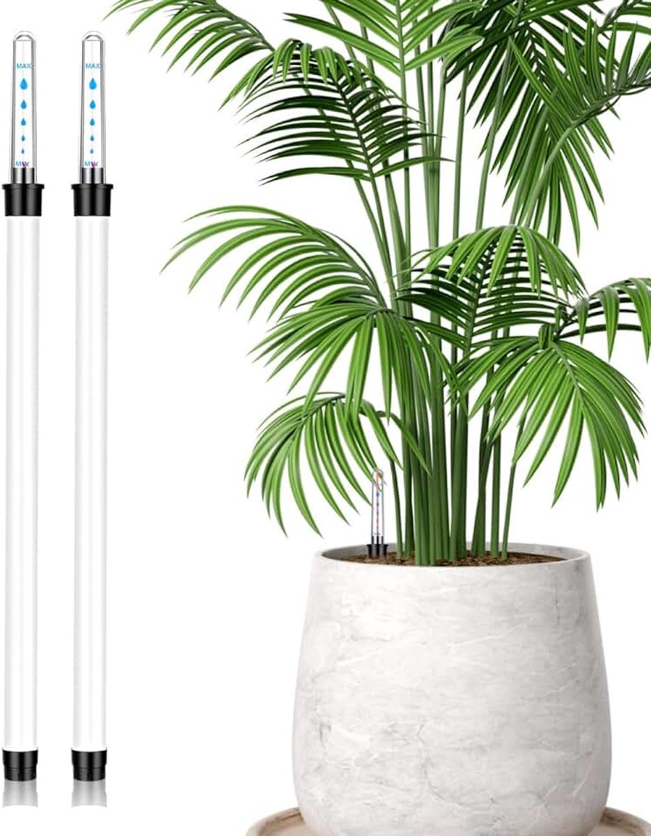 2st Water Level Indicator Plant Water Water Level Reminder Meter Water Tester Garden Tool Scale Moisture Meter Indoor Flat White Display Instrument Inside Plastic
