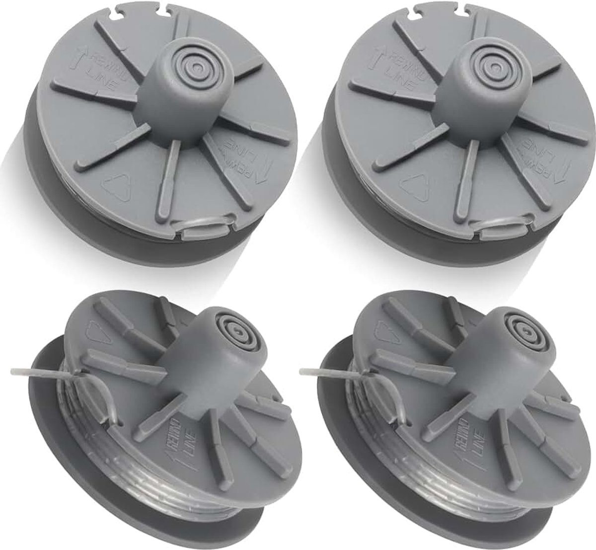 Draadspoel voor grastrimmer 5307-20 voor Gardena Art.8846 Easycut 400; Art.8847 ComfortCut 450, geschikt voor Gardena reservedraadspoel (4 spoelen)
