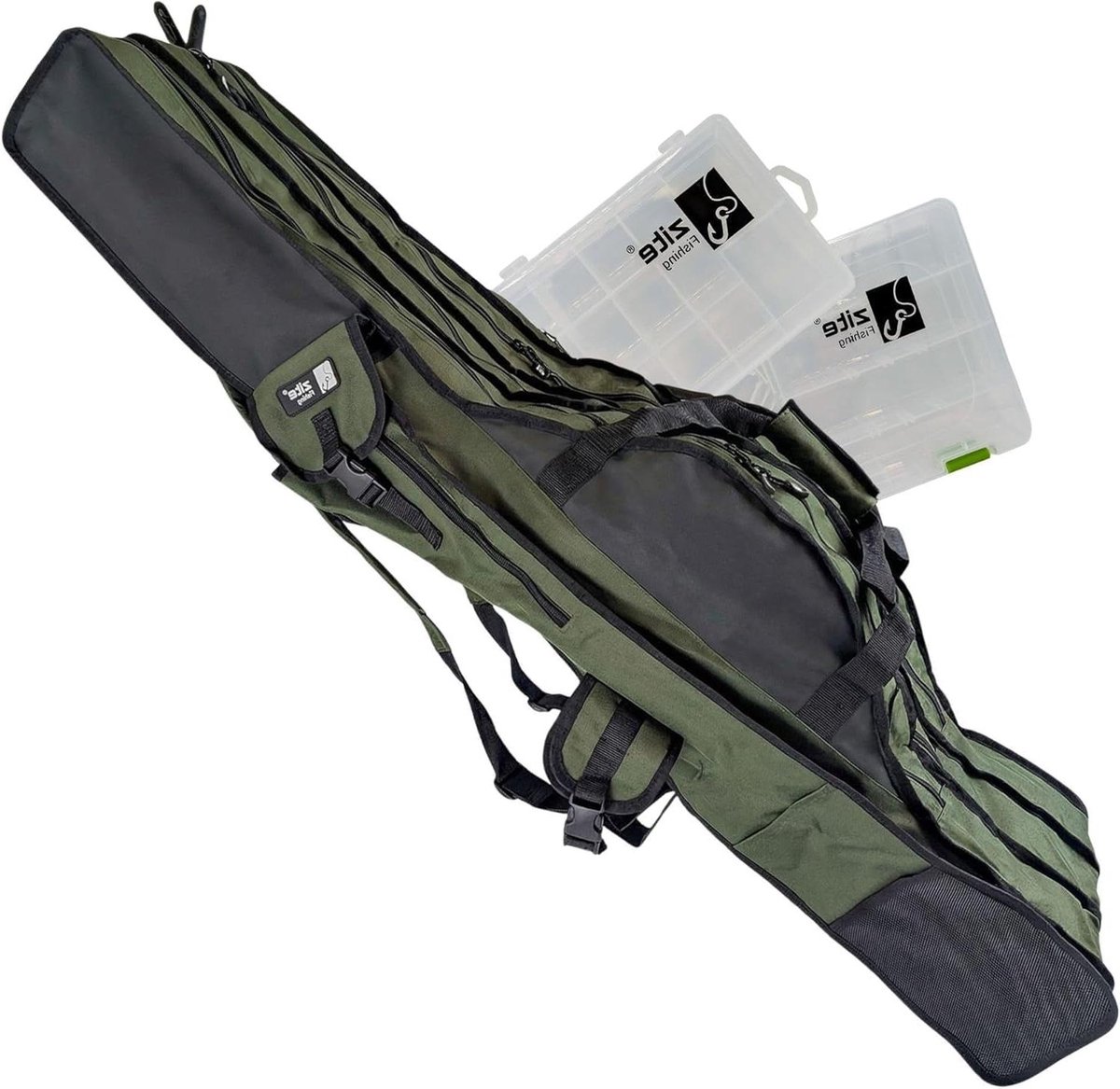Hengeltas - Viskoffer Rod Case - Vissen Organiseren - Waterafstotend Materiaal - 150-190 cm - Groen