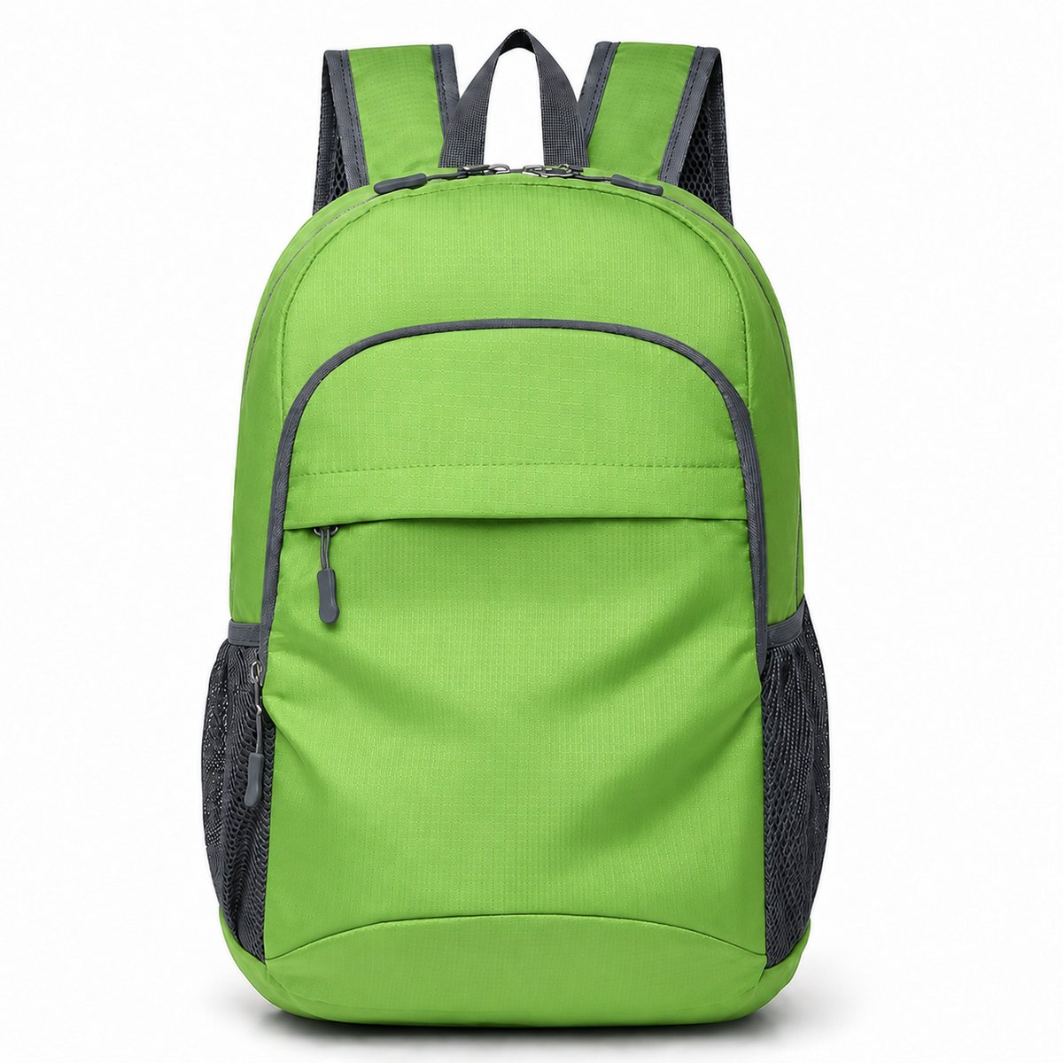 VHV - Rugzak - Opvouwbare Waterafstotende Laptoprugzak 15,6 Inch - Lichtgewicht met Mesh Zijvakken - Voor School, Werk en Reizen - Lichtgroen