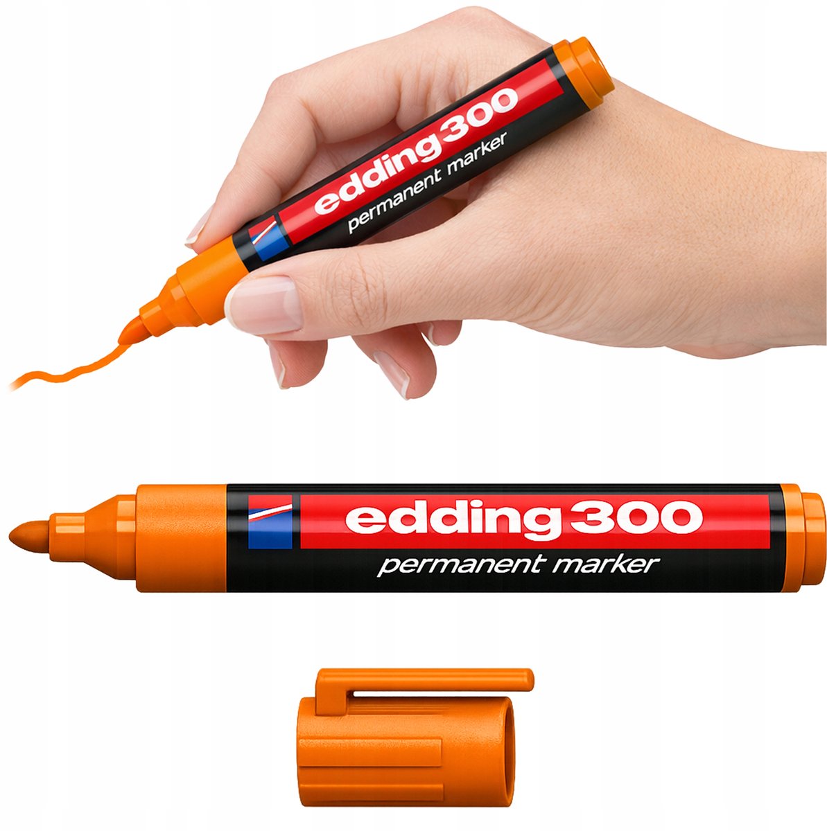 Edding Permanent Marker 1,5-3mm Oranje - Vervaagt niet