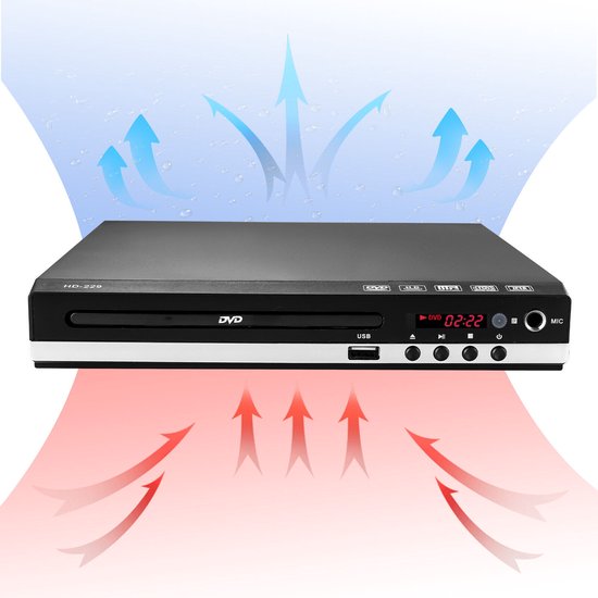 CD/DVD-Speler Voor TV - Full Hd 1080p Multifunctionele Speler - Met HDMI/USB/AV-Aansluiting - USB-Speler van NCRealher — afbeelding 4