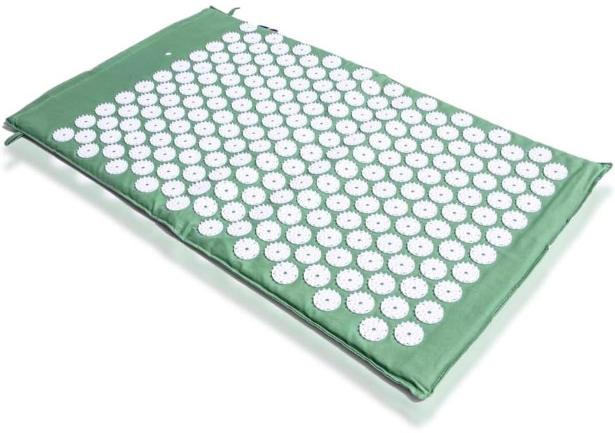 JCP® Spijkermat - Acupressuurmat - Spijkerbed - Groen - 72cm x 42cm x 4cm
