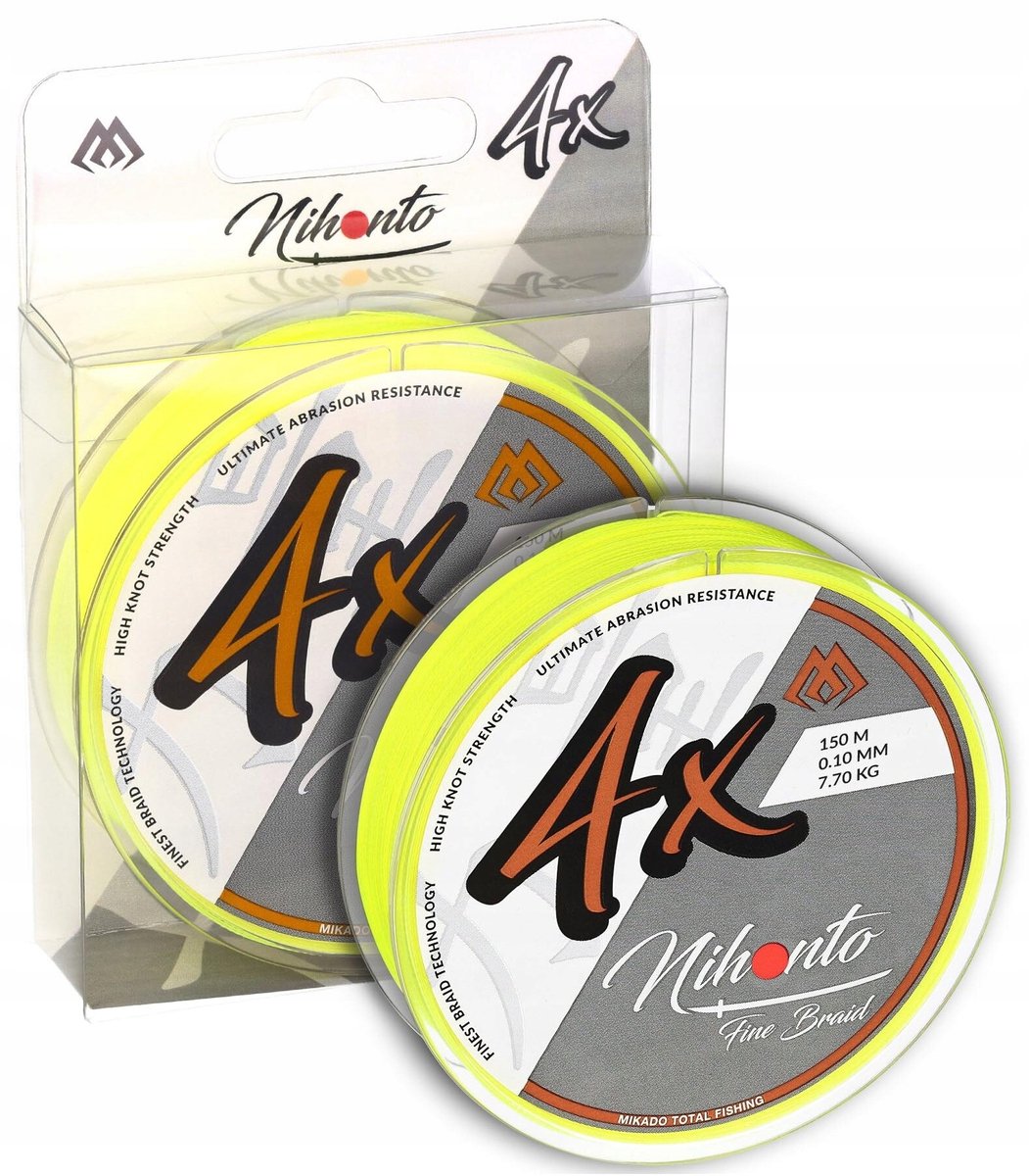 Mikado Nihonto Fine Braid Vislijn Geel 0,18mm x 150m