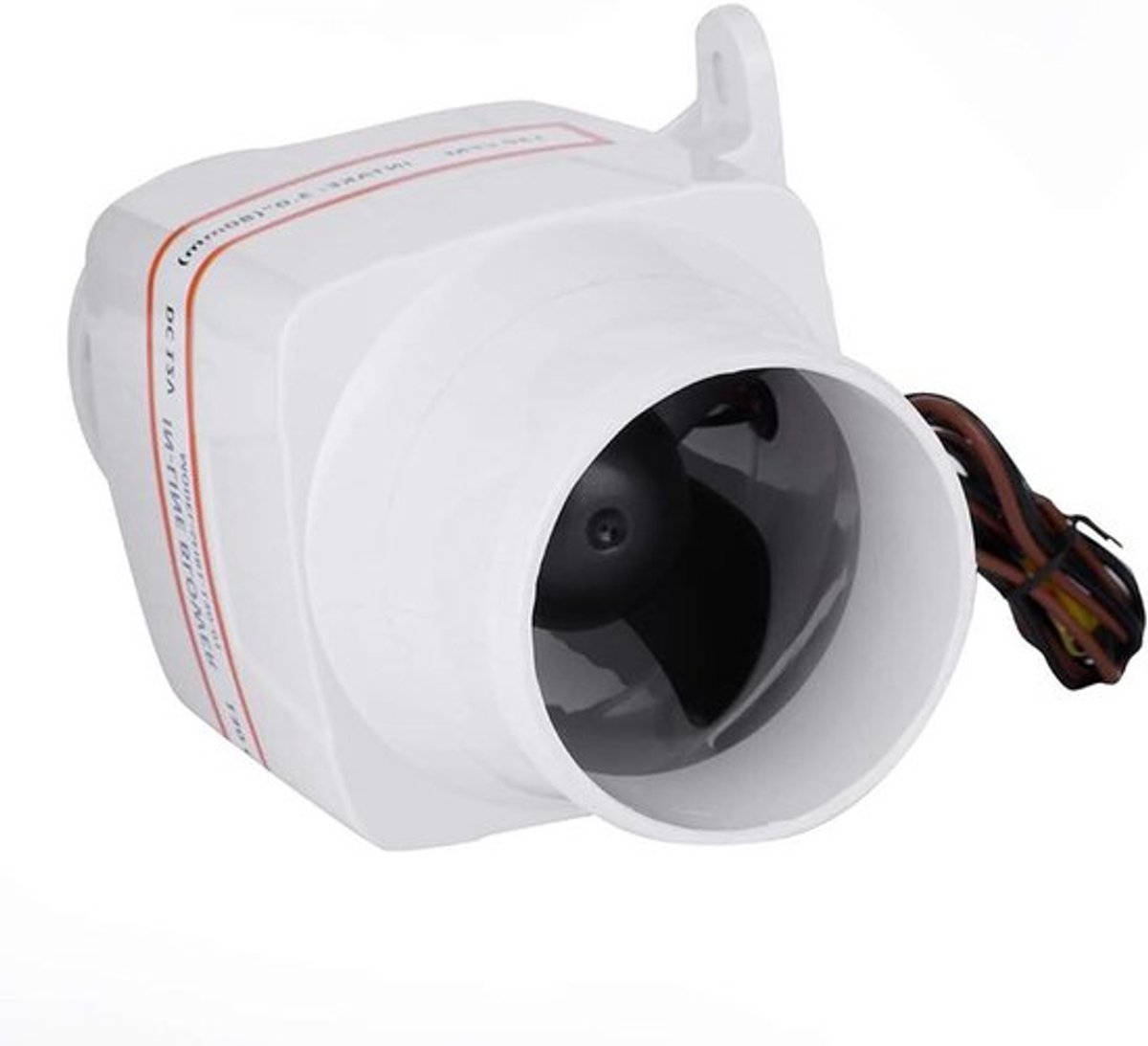 Luchtventilator 75 mm 12 V inline afvoerventilator voor jacht, gebouwen en caravans