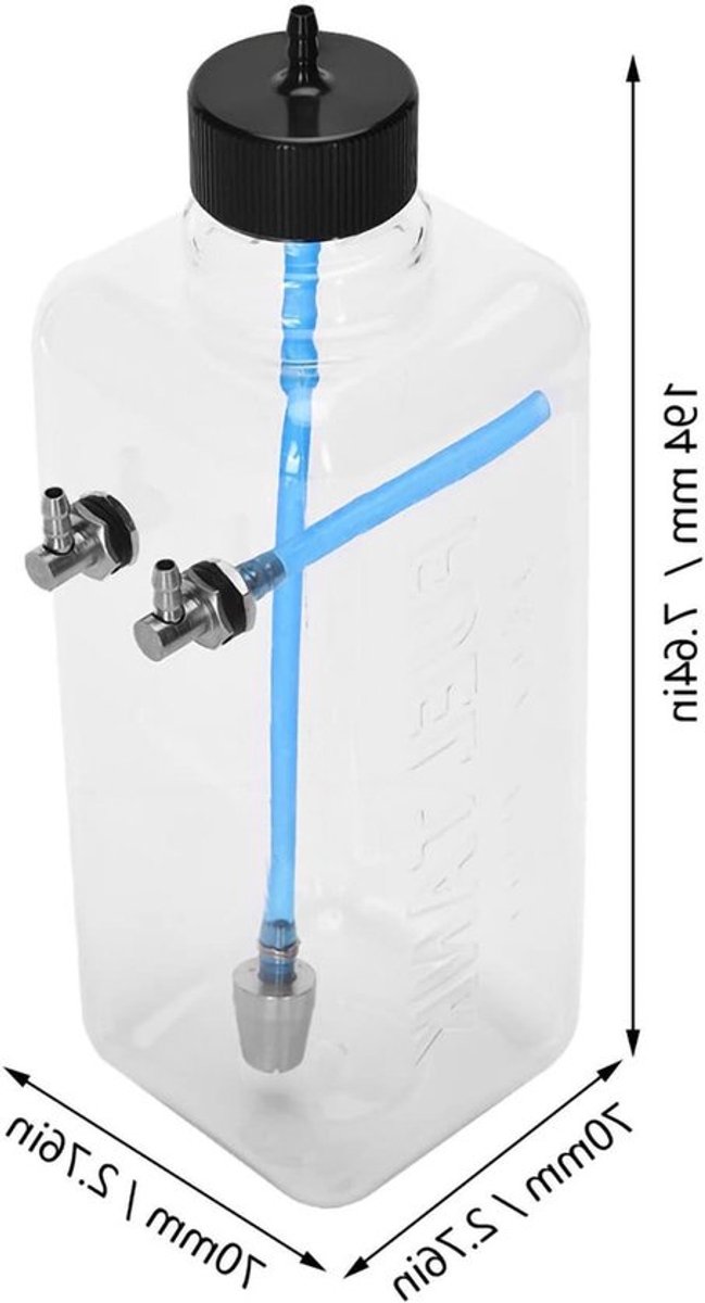 Transparante Plastic Brandstoftank voor RC Vliegtuigen - Modelaccessoire, Lichtgewicht en Duurzaam