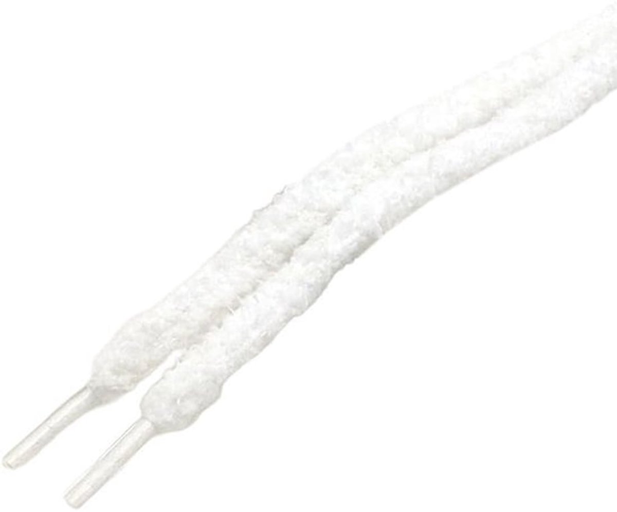Pluche Veters 200 cm - Platte Veters - Vervangende Veters - Snelsluitsysteem - Schoenveters - 8 mm Breedte