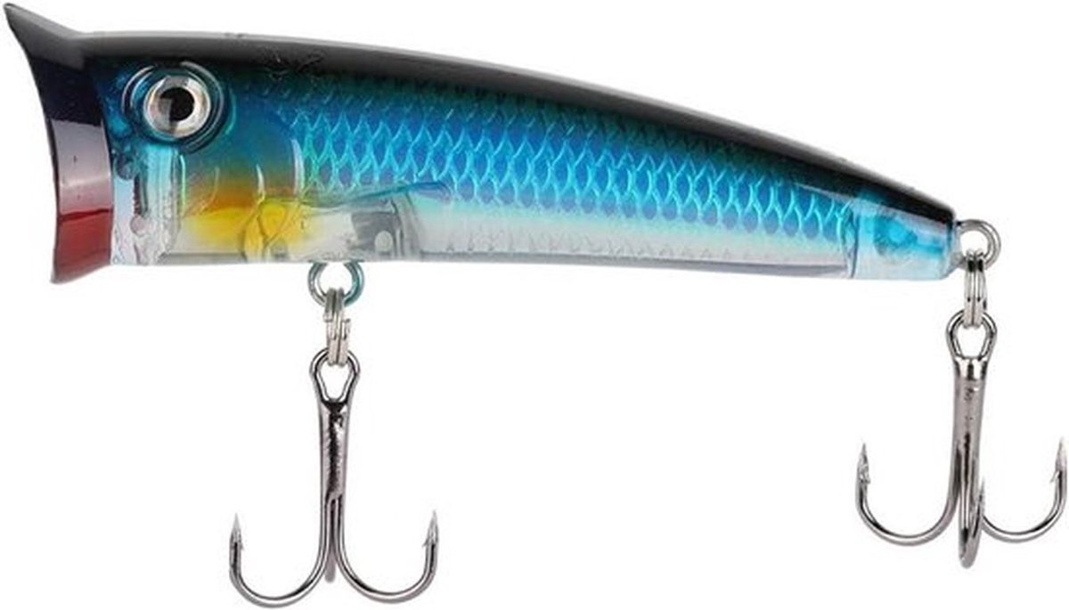 Vissen Lokken Popper - Kunstmatige Harde aas Drijvende - Net voor Zoutwater en Zoetwater, 7cm