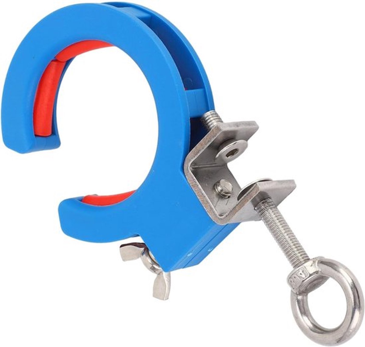 Verstelbare Kabelgeleider met Rol en Klem voor Binnen- en Buitengebruik, 65 mm, Stabiele Kabelwerking, Ideaal voor Hoeken en Pulley-toepassingen