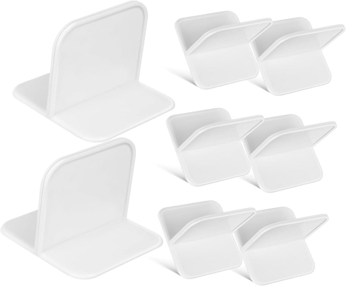Meubelankers - Wandbevestiging - Kindveiligheid - Zonder Boren - 8 stuks - Wit