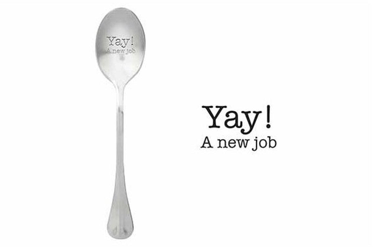 One Message Spoon Set6 Yay A New Job