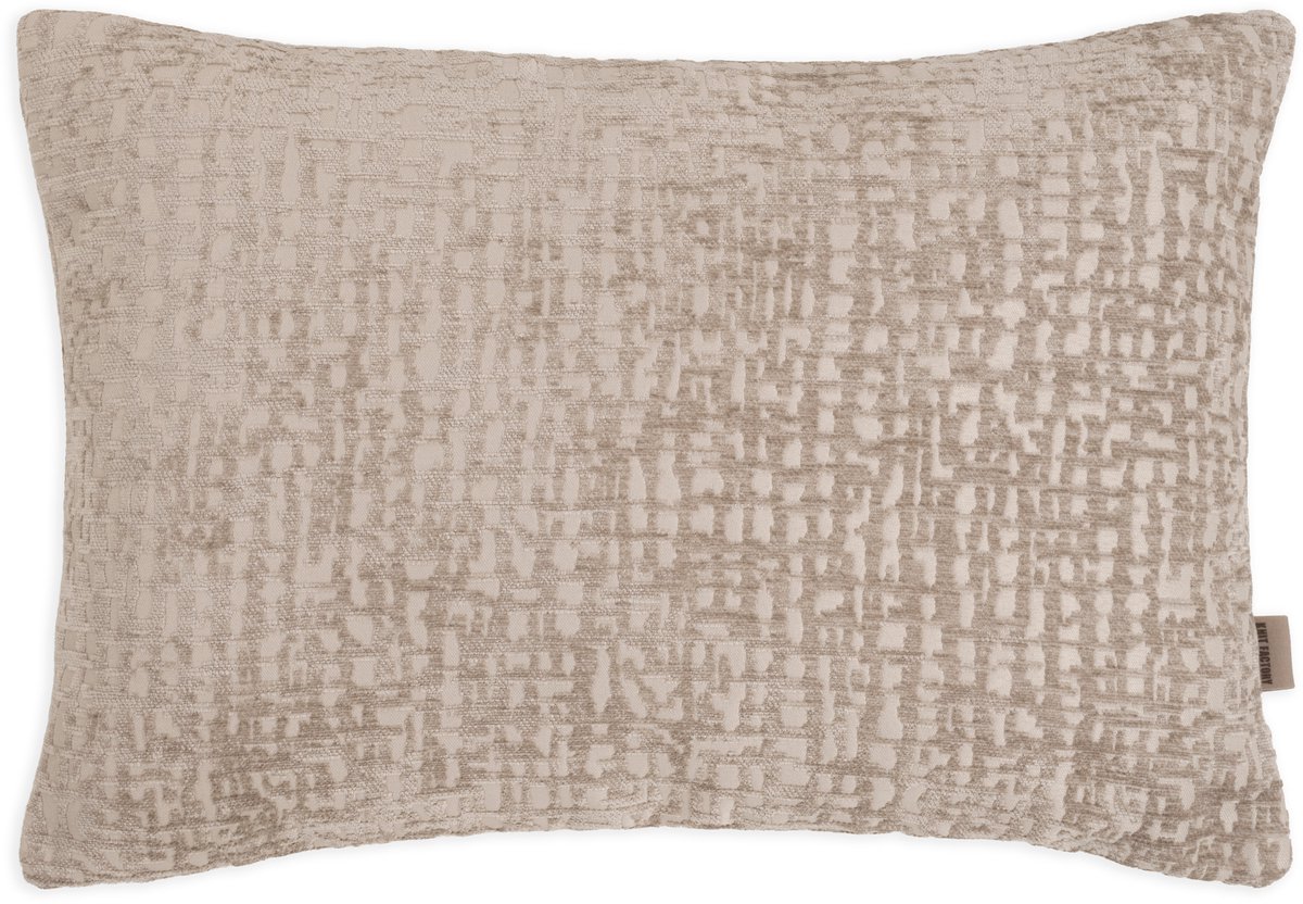Knit Factory Mart Sierkussen - Taupe - 60x40 cm