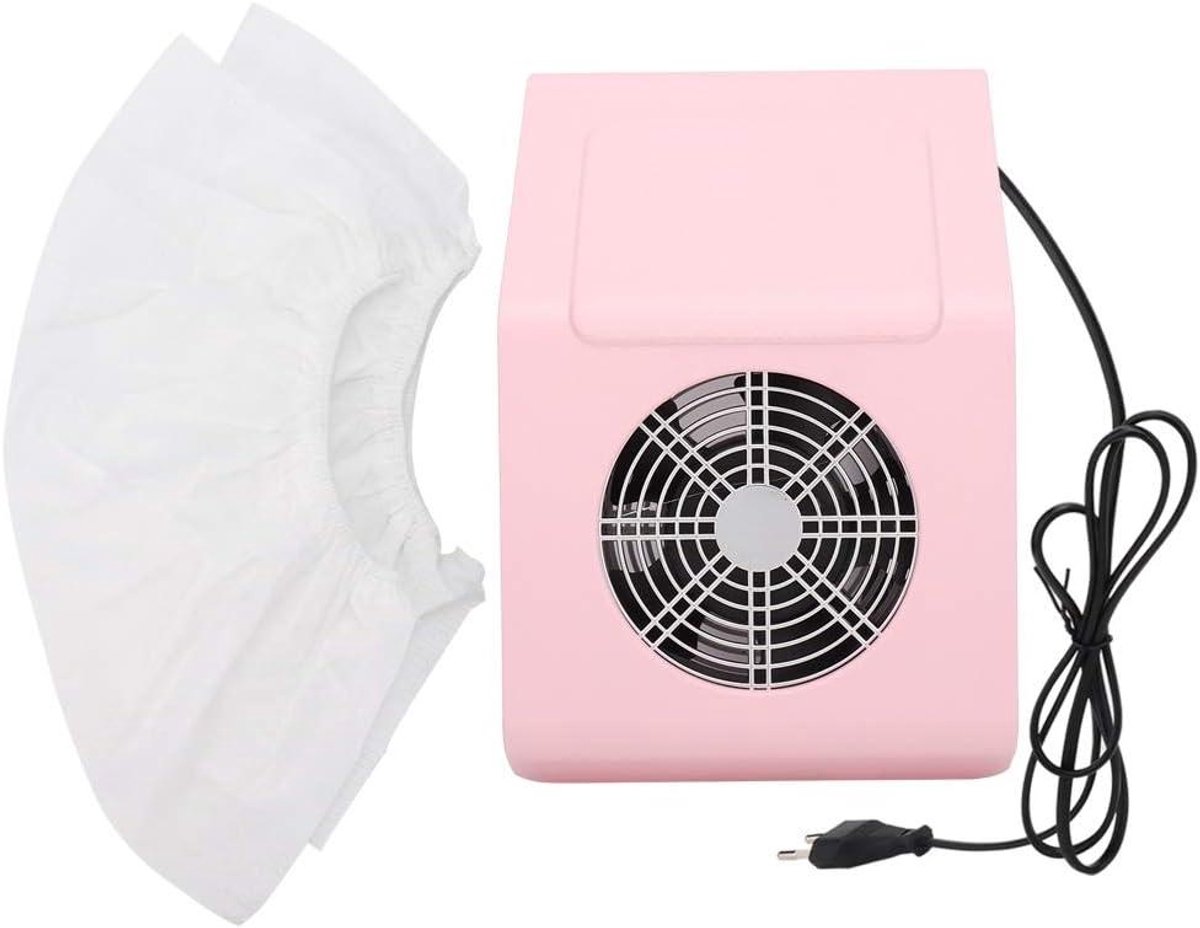 Nagelstofcollector - Nagelstofzuiger - Nagelstudio - 40W Krachtig - 27.5 cm - Roze